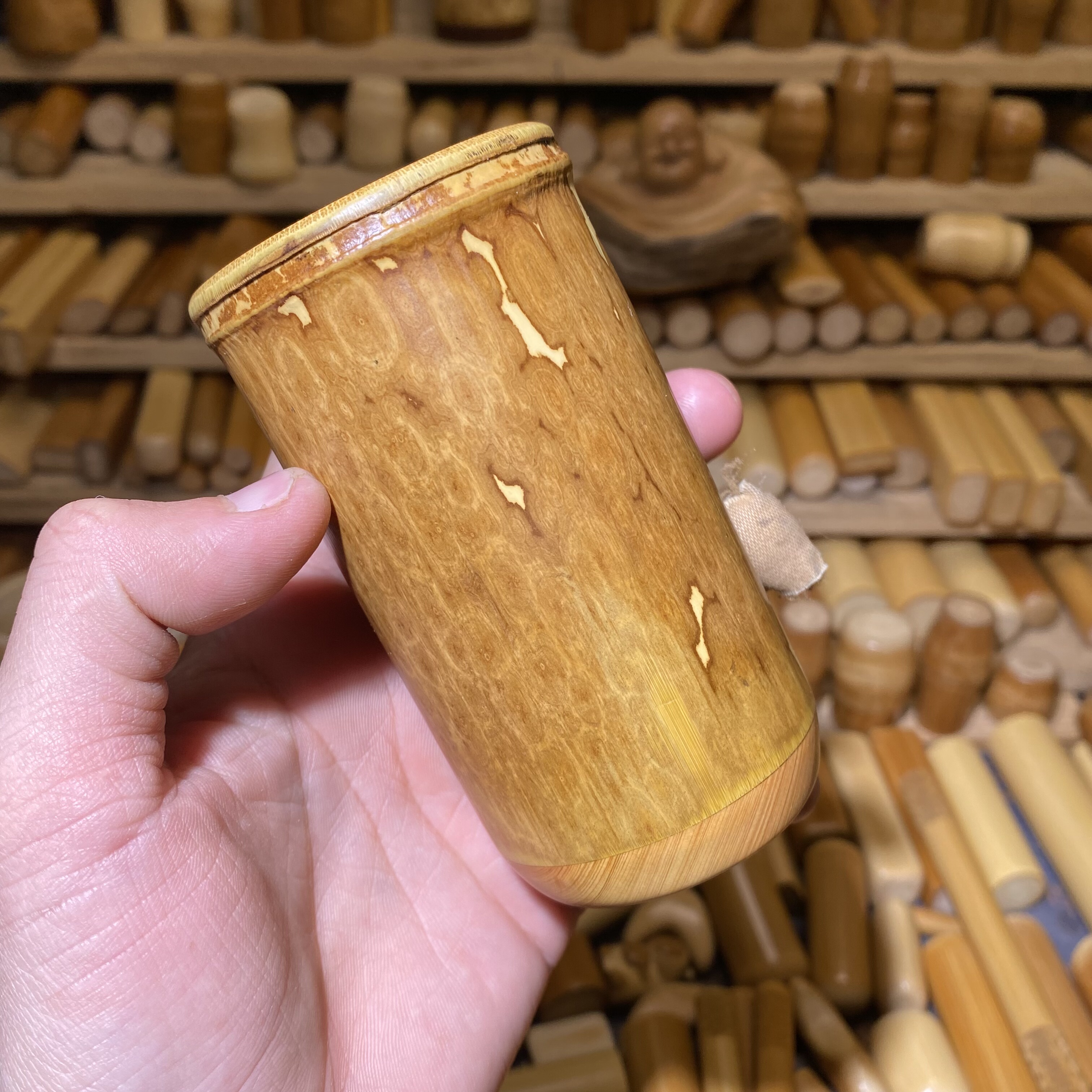 56-99mm梅妃竹底部镶嵌崖柏笔筒，一物一链接，拍了下架，远山工,特色手工艺,竹编/竹雕,淘宝优惠券,粉丝福利购,淘宝优惠卷