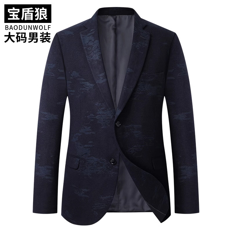 加大码商务韩版男士休闲西服特大号肥佬便西胖子春秋装西装男外套