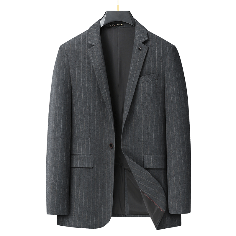 春秋加肥加大码男式商务西服套装