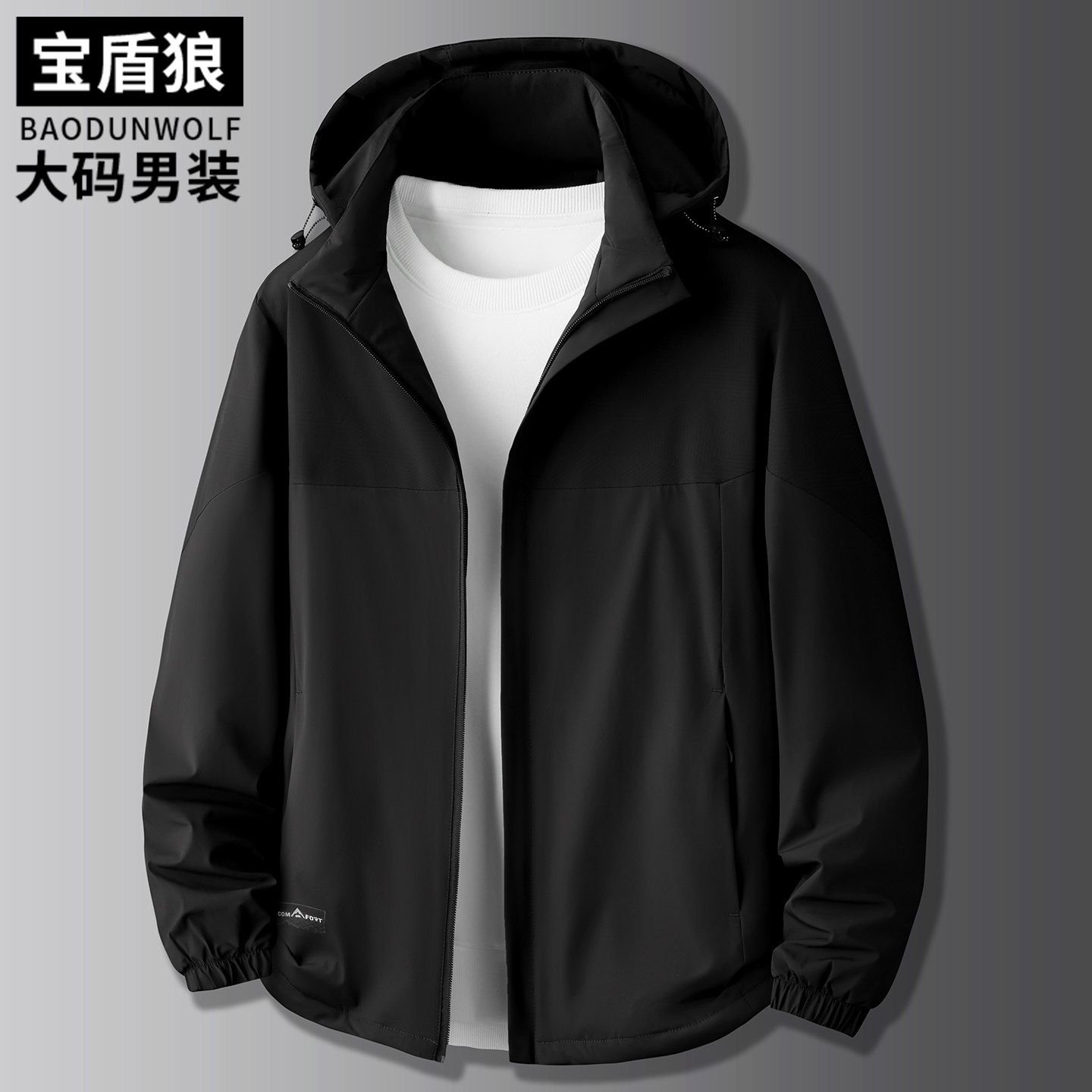 秋冬轻薄款棉服男加肥加大