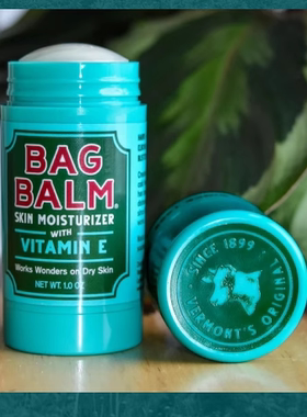 Bag Balm-维生素E润肤棒干燥肌肤干裂嘴唇开裂双手的保湿舒缓香膏