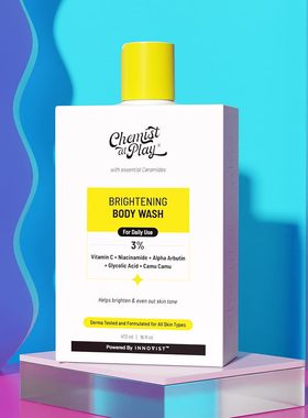 Chemist at Play - 男女1%水杨酸2%乳酸神经酰胺沐浴露干糙草莓皮