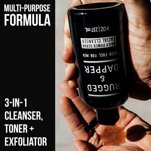 RUGGED DAPPER-男士洁面磨砂膏天然成分深层去角质洁面抗痘洗面奶