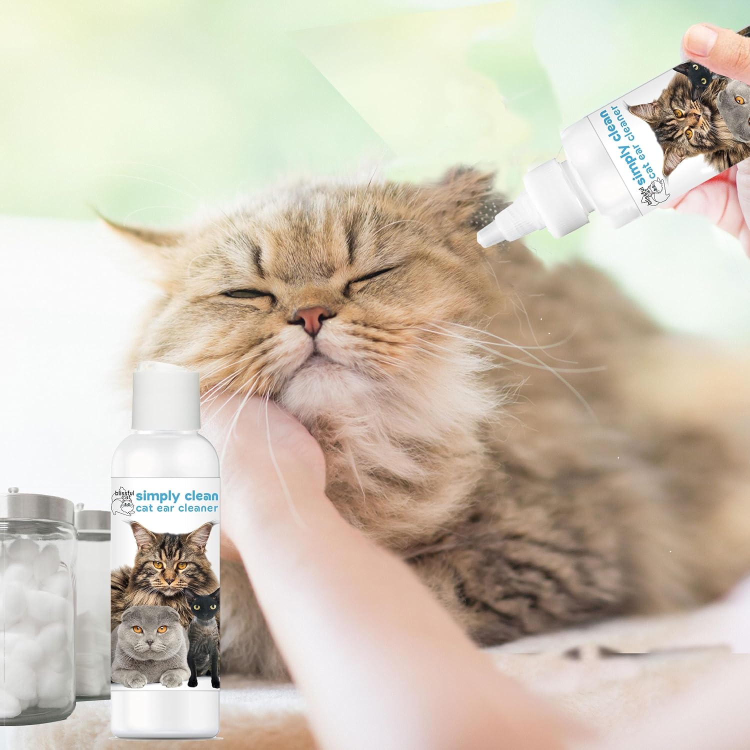 The Blissful Cat-猫咪天然简易清洁耳部清洁剂去痒痒除味滴耳液图片