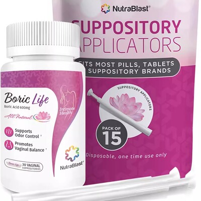 NutraBlast硼酸私密祛味栓剂胶囊