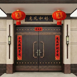 红灯笼新款2026年挂饰中国风大门口一对马年阳台玄关过年专用led