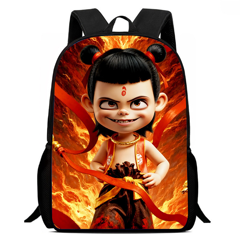 哪咤儿童书包哪咤之魔童闹海手提袋多用补习袋课外辅导单肩斜挎双肩背包小学生作业袋卡通网红动漫补课帆布袋