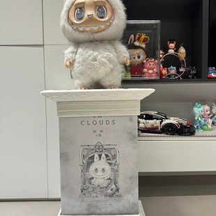 labubu大天使大首领罗马柱一体亚克力展示盒公仔手办陈列zimomo