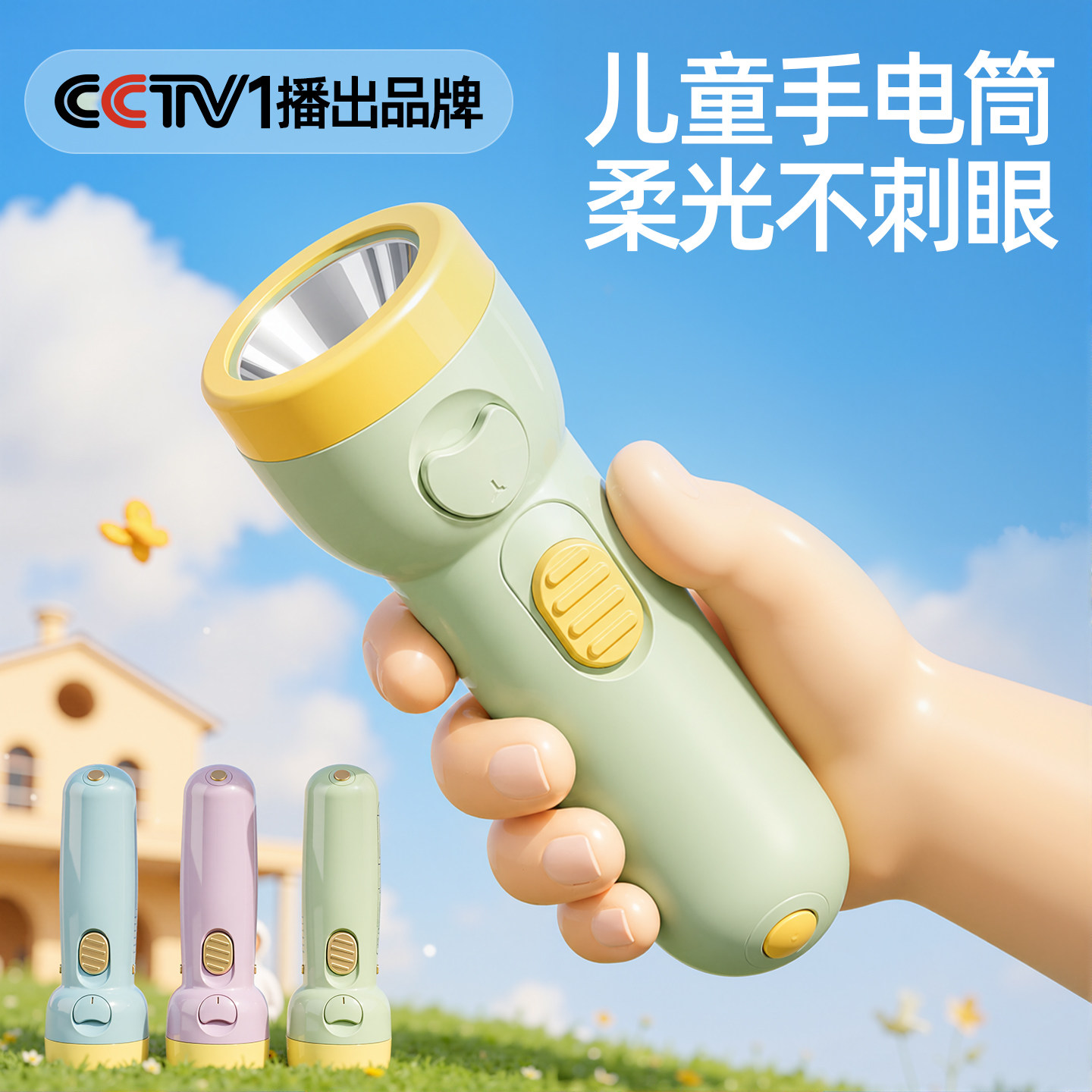 儿童手电筒小型便携柔光不伤眼图片