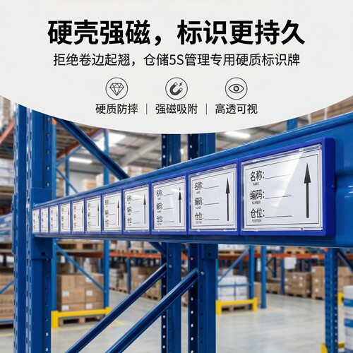 仓库货架标识牌强磁性标签牌仓位