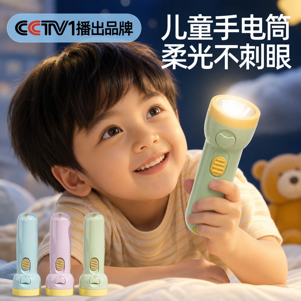 儿童手电筒小型便携柔光不伤眼图片