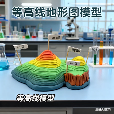 【央妈推荐】等高线地形图模型