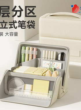 可立式笔袋大容量多功能男孩款初中生高颜值ins风简约文具盒2025新款铅笔袋男生小学生高中儿童文具袋收纳包