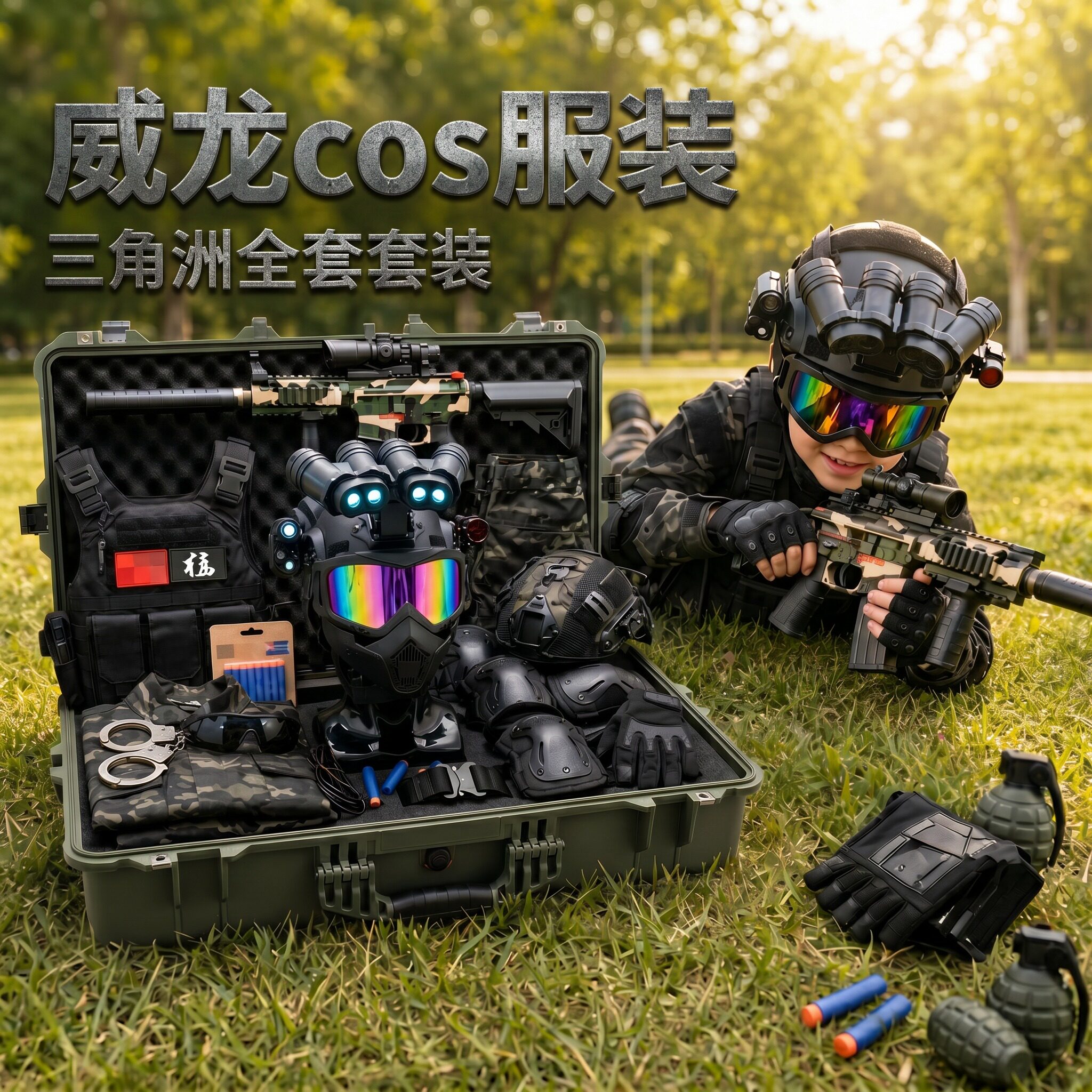 威龙cos服装儿童三角洲威龙图片