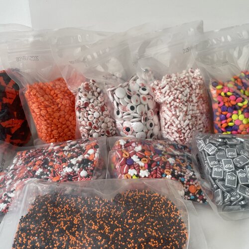 万圣节可爱搞怪蛋糕装饰大小眼睛
