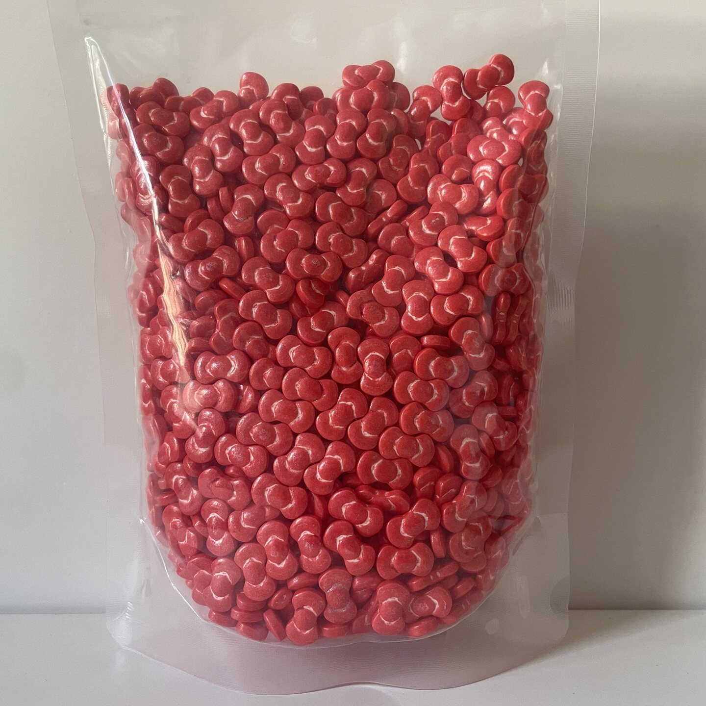 500克红色KT蝴蝶结彩糖珠diy烘焙蛋糕装饰冰淇淋棒棒糖奶油裱花摆