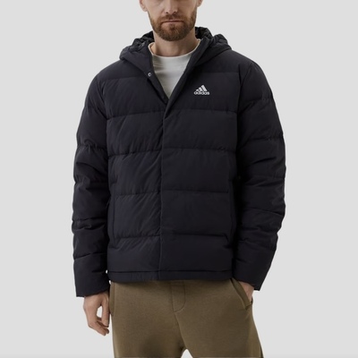 阿迪达斯Adidas男子连帽保暖防风运动休闲羽绒服长袖外套JX1808