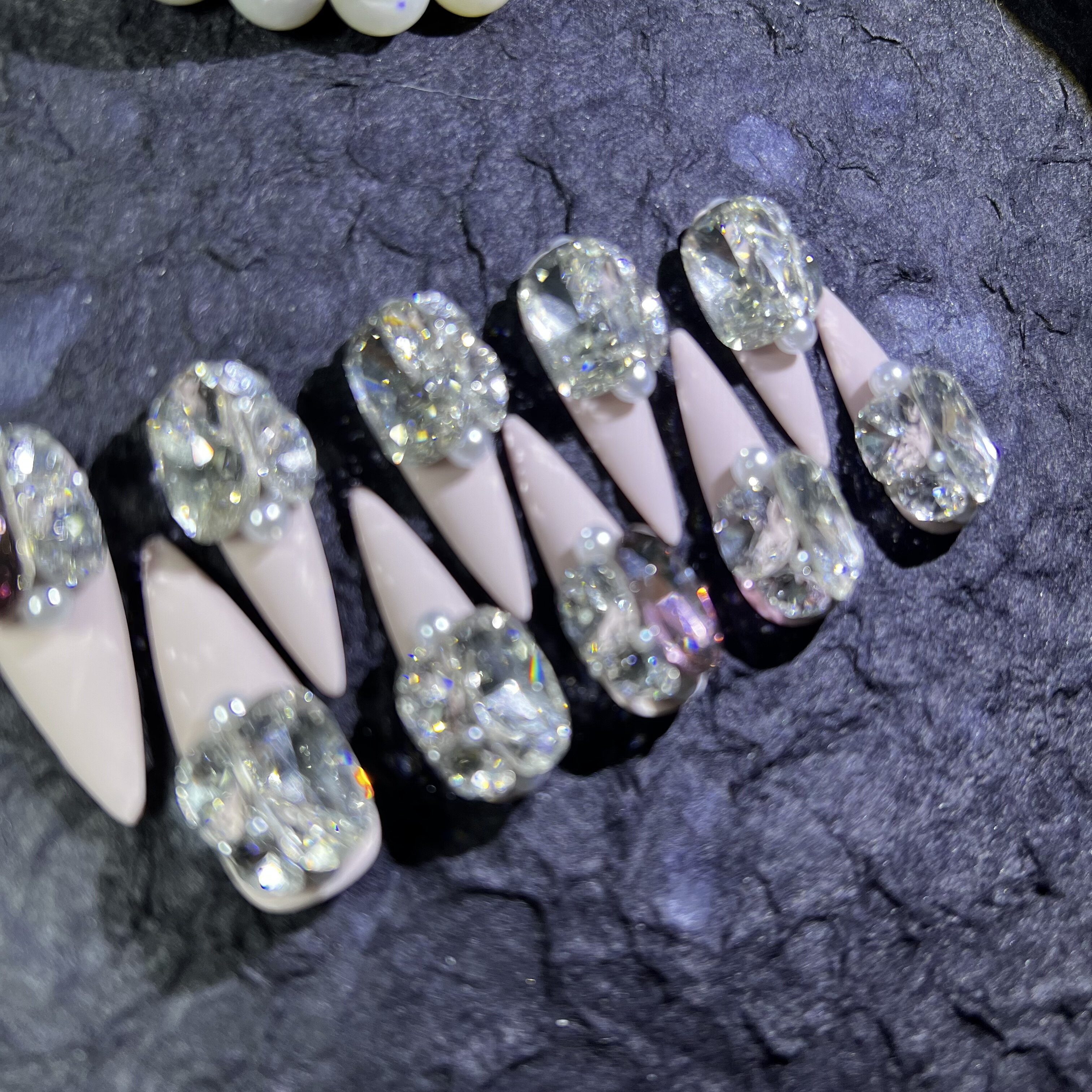 【127】爆闪纯手工穿戴甲,彩妆/香水/美妆工具,穿戴甲/甲片,淘宝优惠券,粉丝福利购,淘宝优惠卷