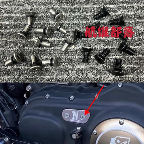 哈雷通用XL883/1200x48/72硬汉改装加齿轮油盖的螺丝 小边盖螺丝