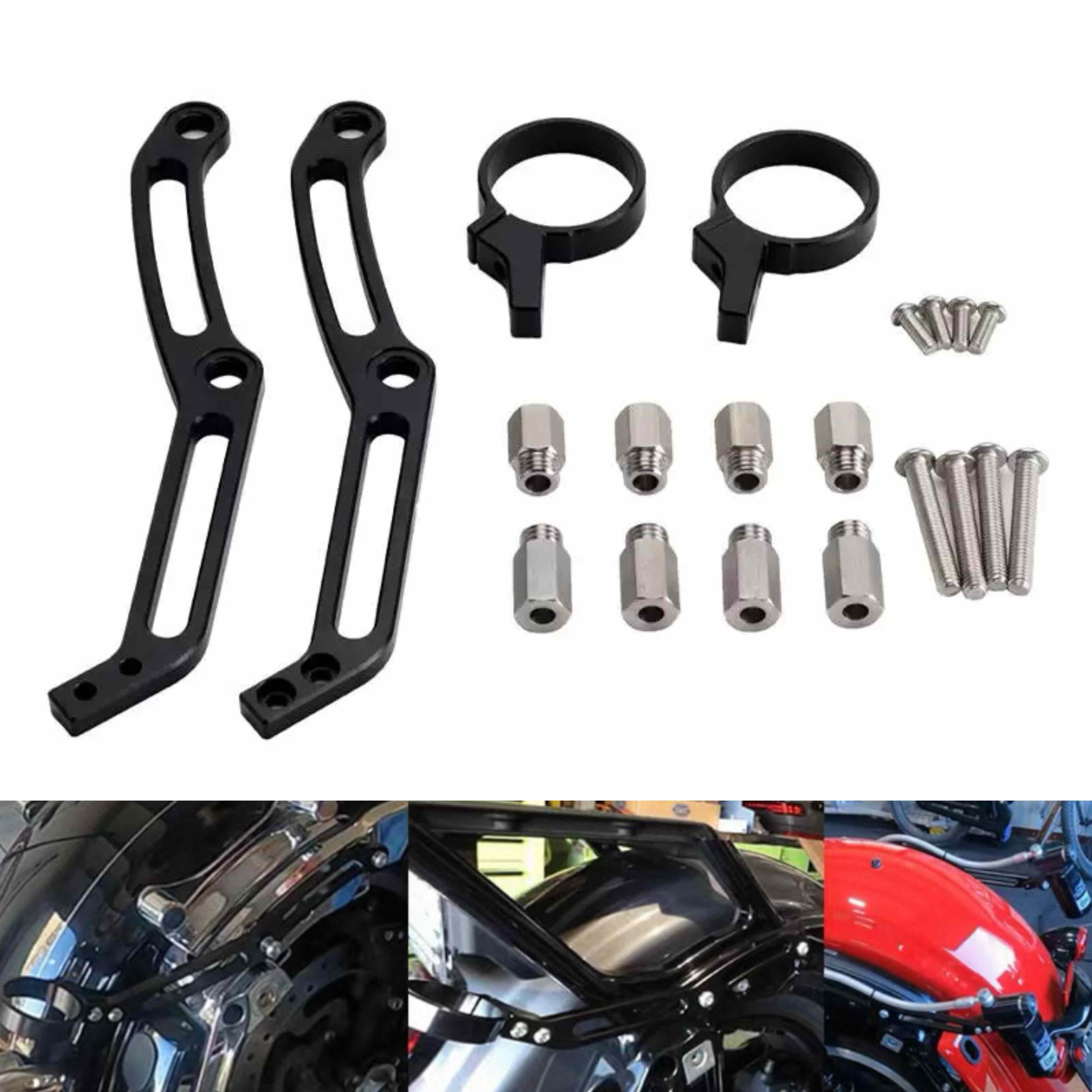 适用哈雷街道大滑翔公路路王改装OHLINS后避震支架欧林斯支架14后