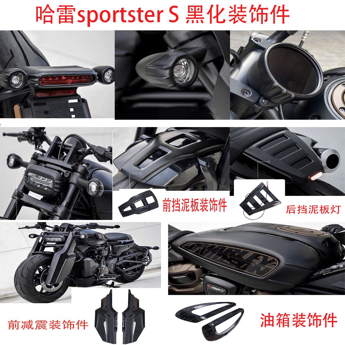哈雷运动SSportster1250全车黑化