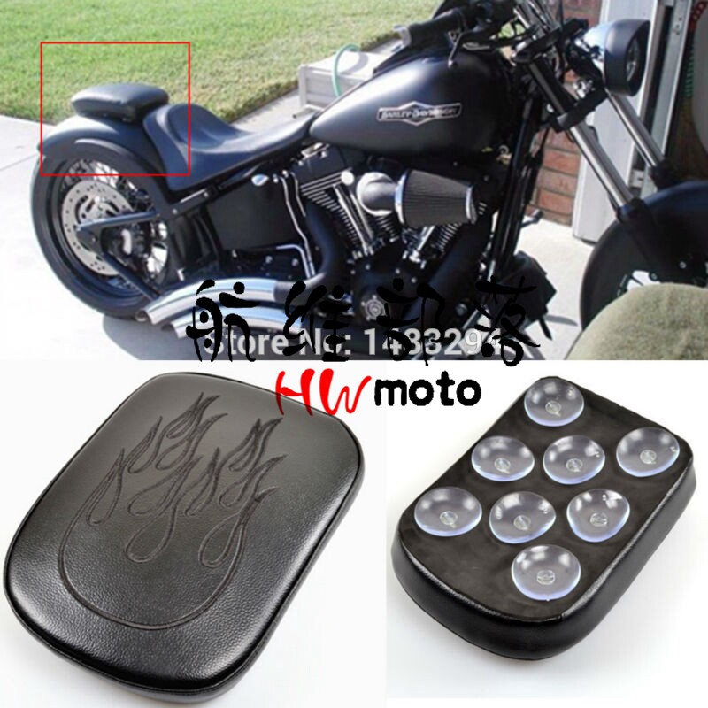 哈雷 xl883/1200 x48 戴娜 改装复古8吸盘后坐垫  后座包 快拆卸