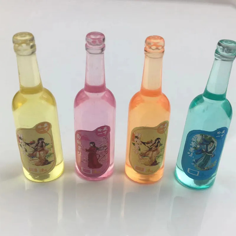 树脂酒瓶饰品迷你仿真立体饮料小瓶子diy钥匙扣冰箱贴小配件