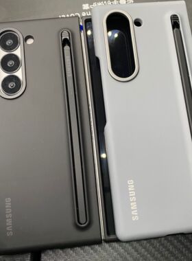 适用三星Z Fold6手机壳W24纤巧SPen触控笔fold5保护fold4套fold3槽附手机写笔ZFold7高档商务气质w22 w23