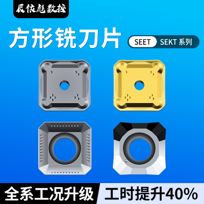 60度硬质合金SEKT方形铣刀片