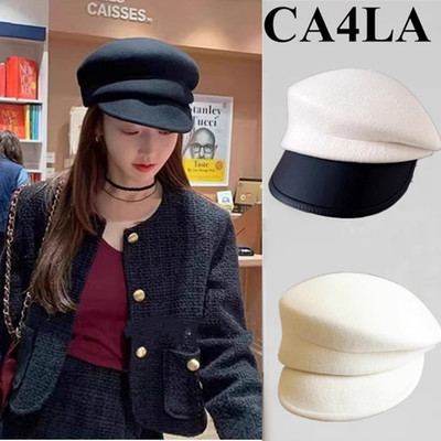 日本CA4LA羊毛呢秋冬帽子