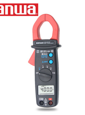 日本三和SANWA数字钳形表DCM400AD高精度电流表 交/直流400A