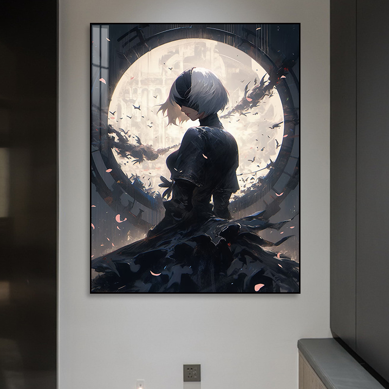 尼尔机械纪元led灯装饰画二次元卧室动漫发光挂画房间床头壁画