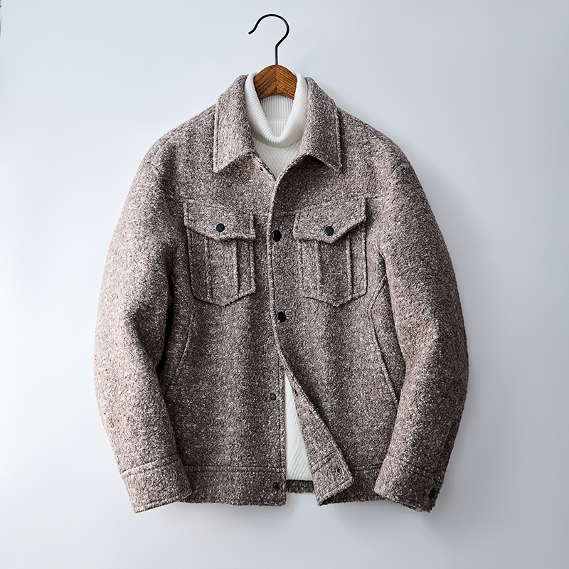 秋冬短款小香风男士羊毛羽绒韩版外套D221*F1893*P315控488，女装短外套，电商D221(原钱塘6000)