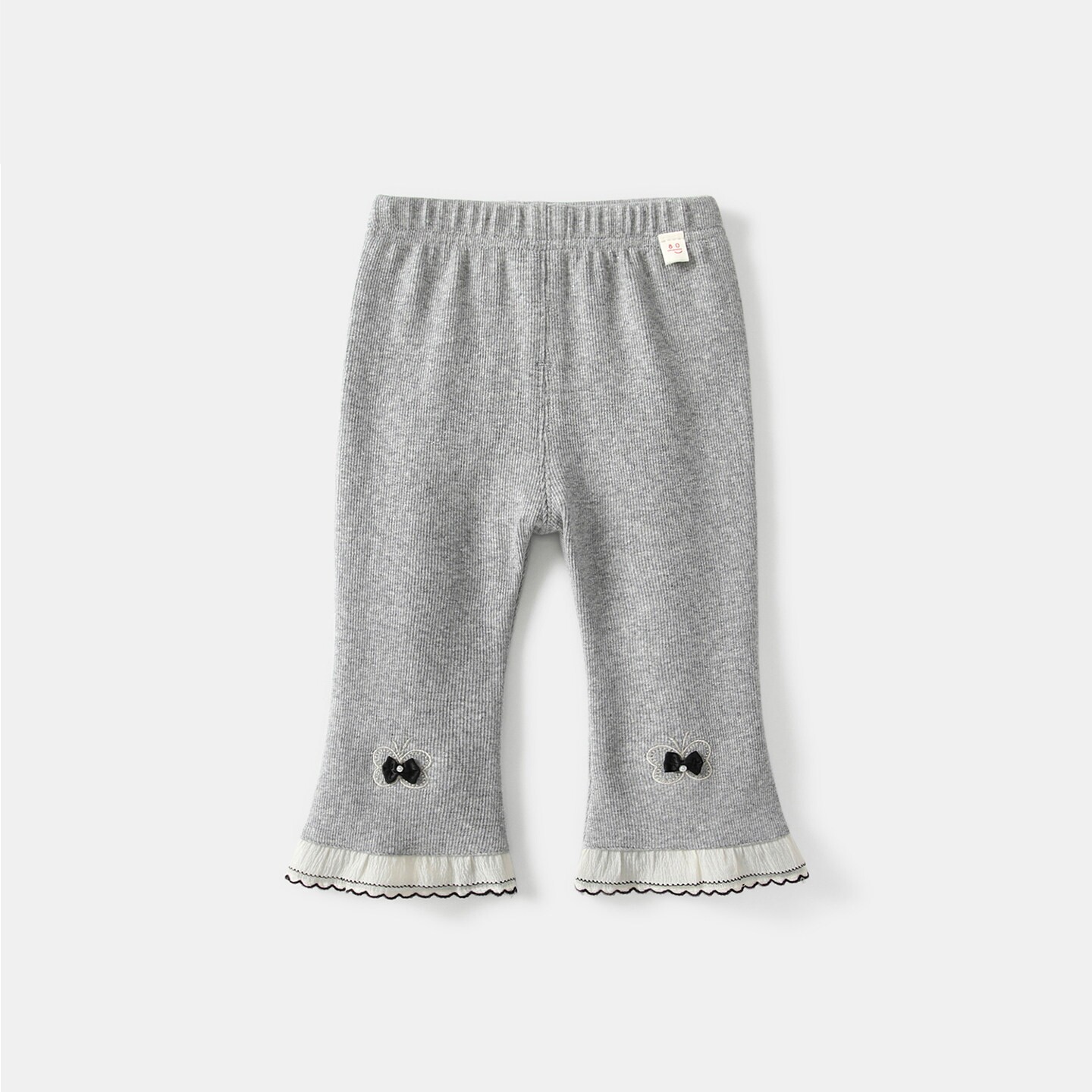 英国DHWA女童裤子春装新款宝宝打底裤小童休闲长裤儿童喇叭裤春秋