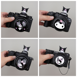 库洛米相机镜头盖热靴适用佳能R50富士XT50XM5尼康Z30索尼ZVE