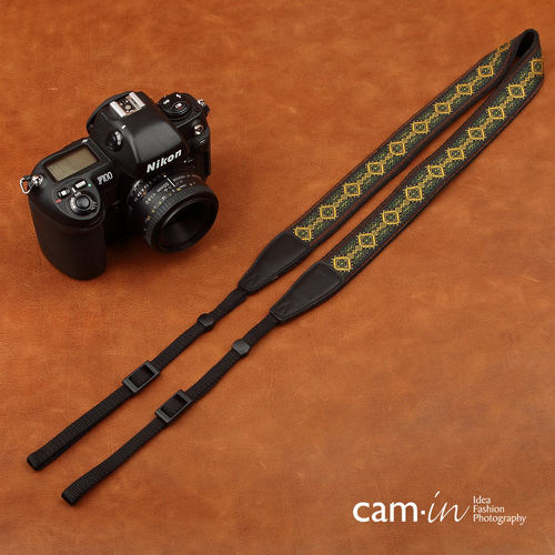 cam-in 绣花系列专业相机背带 通用接口 cam8441