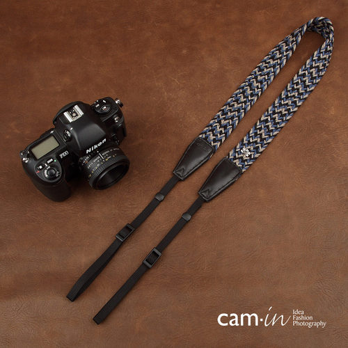 cam-in 编织系列专业时尚相机背带 通用接口 cam8780