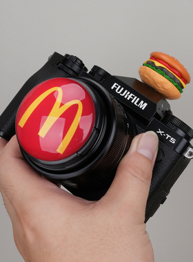 汉堡包M相机镜头盖热靴适用M50佳能R50富士XT50尼康Z30索尼ZVE-10