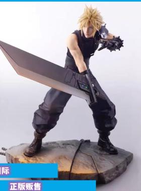 正版现货 SE 最终幻想7 FF7 重生 克劳德 STATIC ARTS 手办