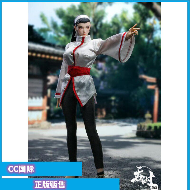 正版现货 吞时工作室 拳皇 97 神乐千鹤 1/6 布衣可动人偶手办