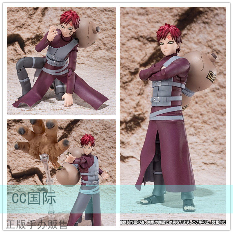 正版现货万代 魂限定 shf火影忍者 我爱罗 风影沙之守鹤 可动手办