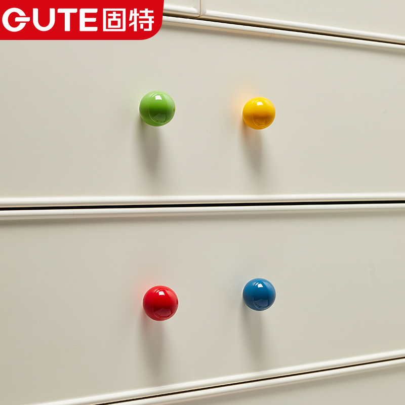 固特彩色球创意抽屉拉手