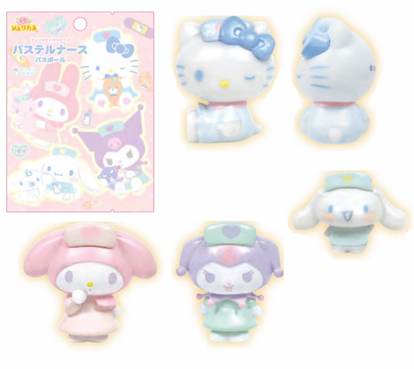 日本 女孩三丽鸥凯蒂猫浴球 儿童玩具可爱卡通入美乐蒂泡澡球