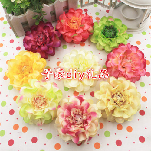2016新款假花仿真花 小芍药 绢花 菊花头饰花头diy饰品配件装饰花 - 封面