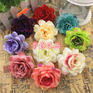 2016新款仿真茶花 婚庆用品绢花仿真花DIY鞋花头花胸花拍摄道具