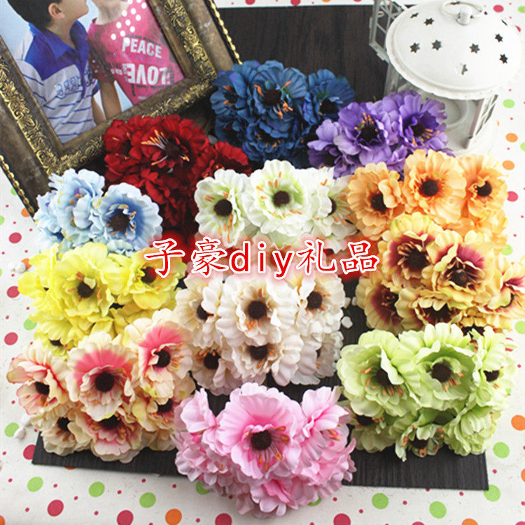 假花仿真花带钻樱花头饰配件 新娘头饰 装饰花diy帽子