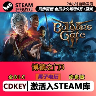 Steam激活码 Gate CDKEY 3在线 入库国区全球区Baldur 博德之门3
