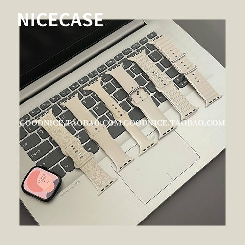 NICECASE小众星光色表带合集适用s10苹果iwatchs987se高级感ultra