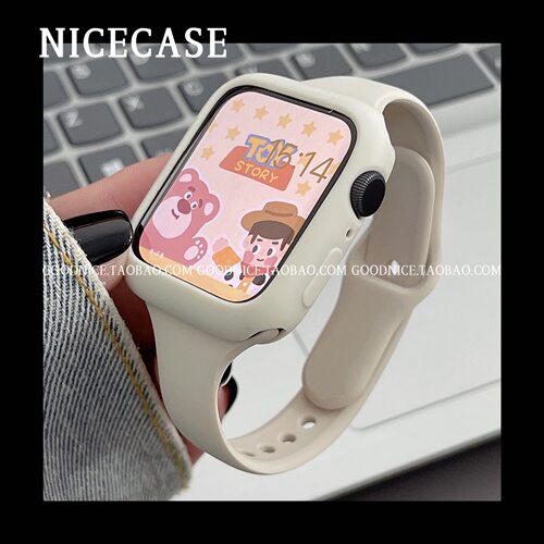 iwatch表带表壳撞色硅胶
