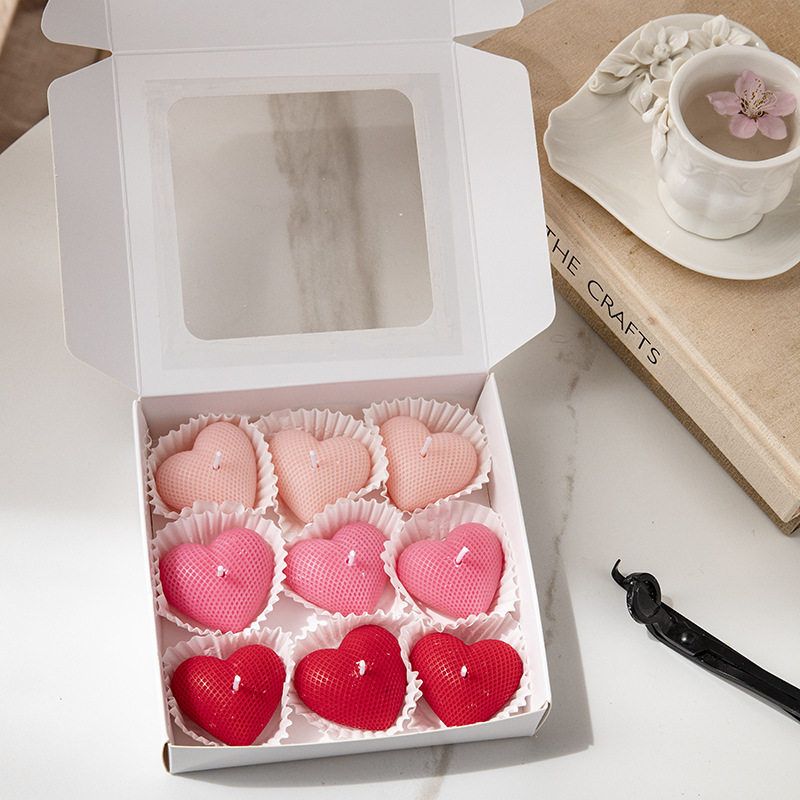 爱心香薰蜡烛手工香氛摆件生日礼物伴手礼七夕情人节告白创意摆件